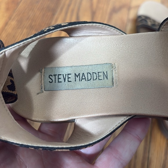 Steve Madden Effie Sandal cheetah Leopard print size 7.5 - Picture 4 of 8